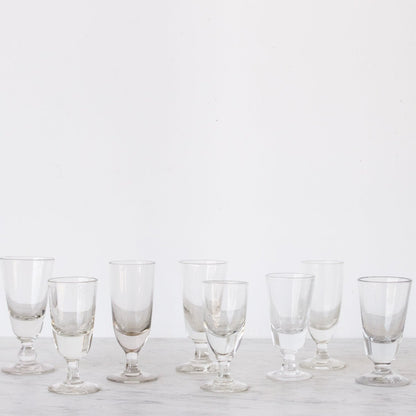 Paire de verres à absinthe anciens
