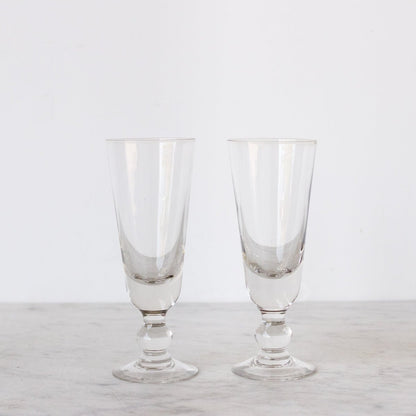 Paire de verres à absinthe anciens