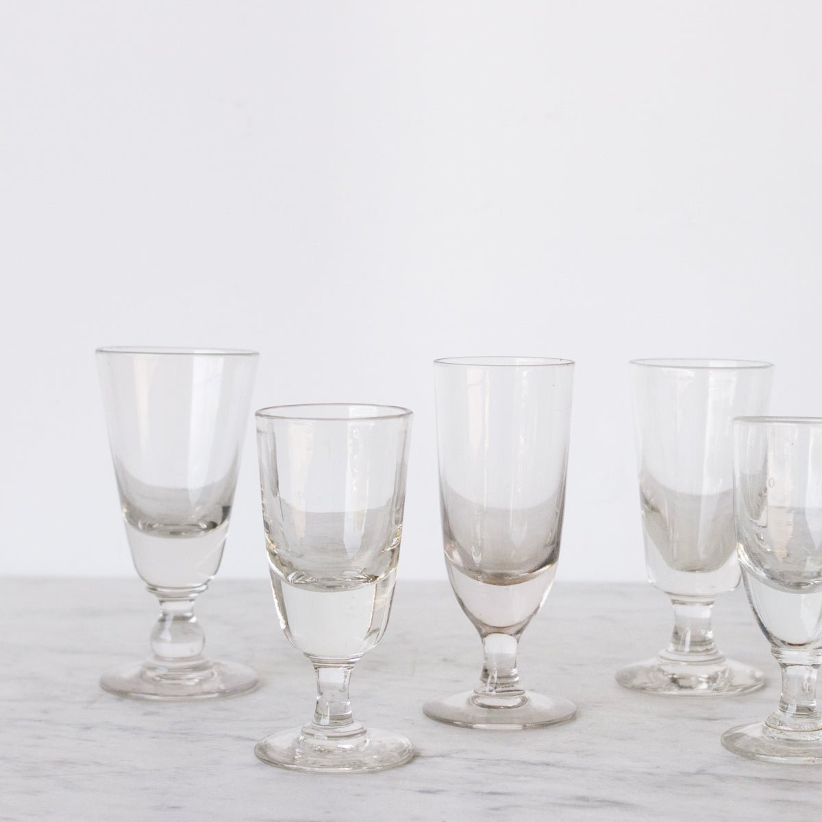 Paire de verres à absinthe anciens