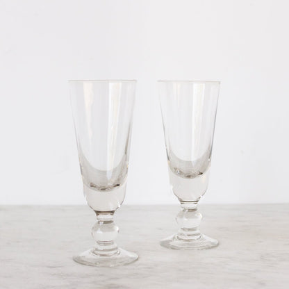 Paire de verres à absinthe anciens
