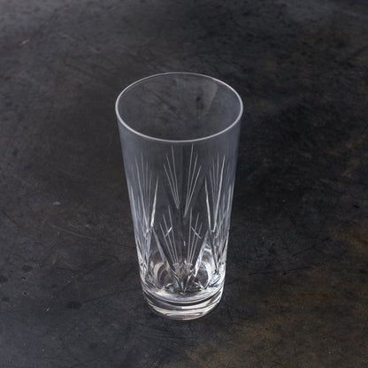 Paire de verres à bar en cristal Art Déco