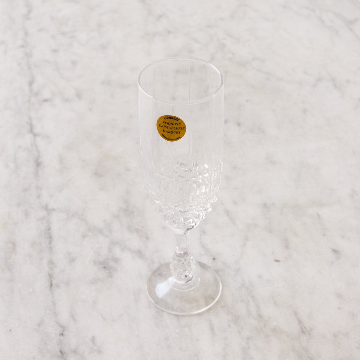 Paire de flûtes à champagne en cristal