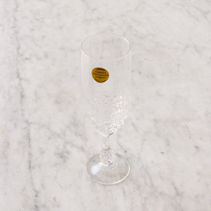 Paire de flûtes à champagne en cristal