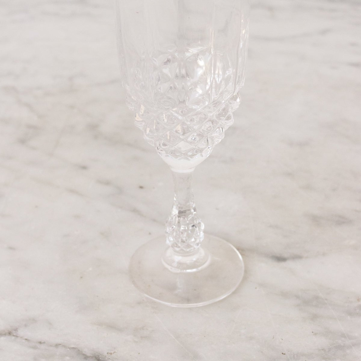 Paire de flûtes à champagne en cristal