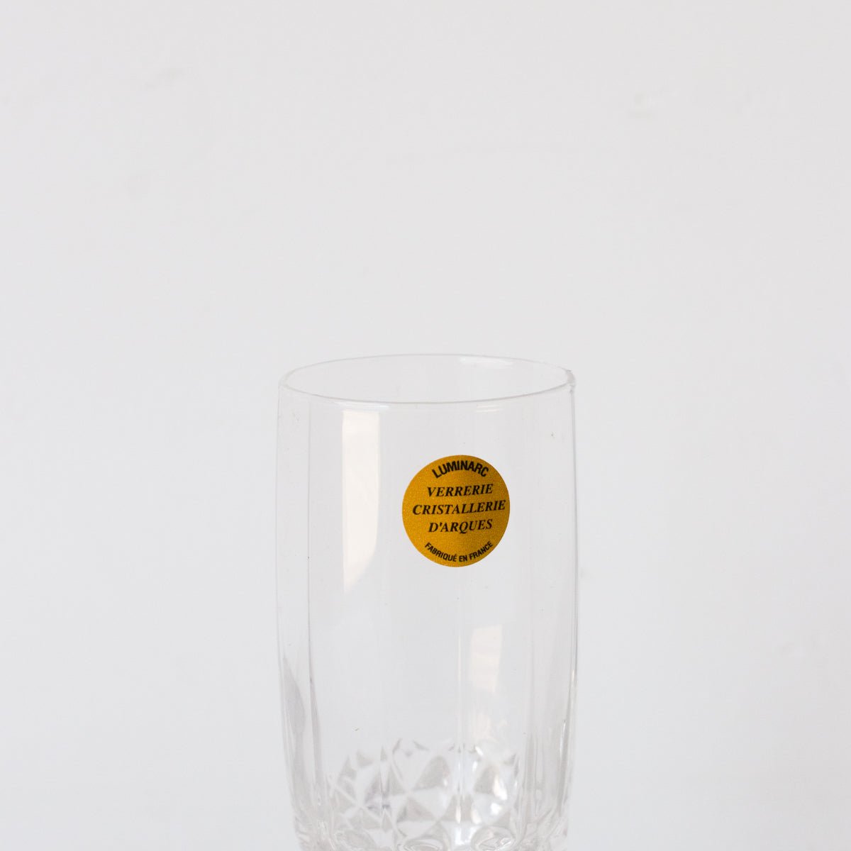 Paire de flûtes à champagne en cristal