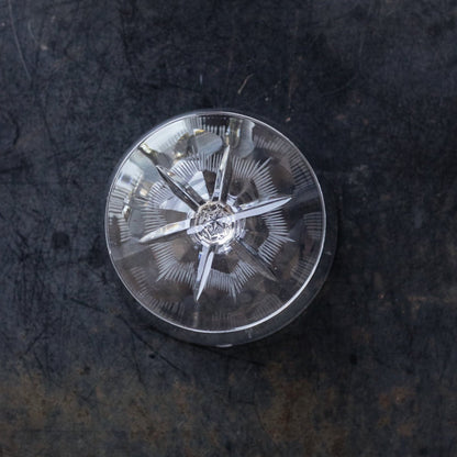 Paire de coupes en cristal taillé