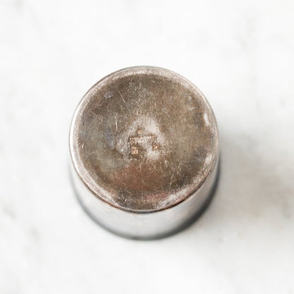 Paire de coupes de baptême Ercuis