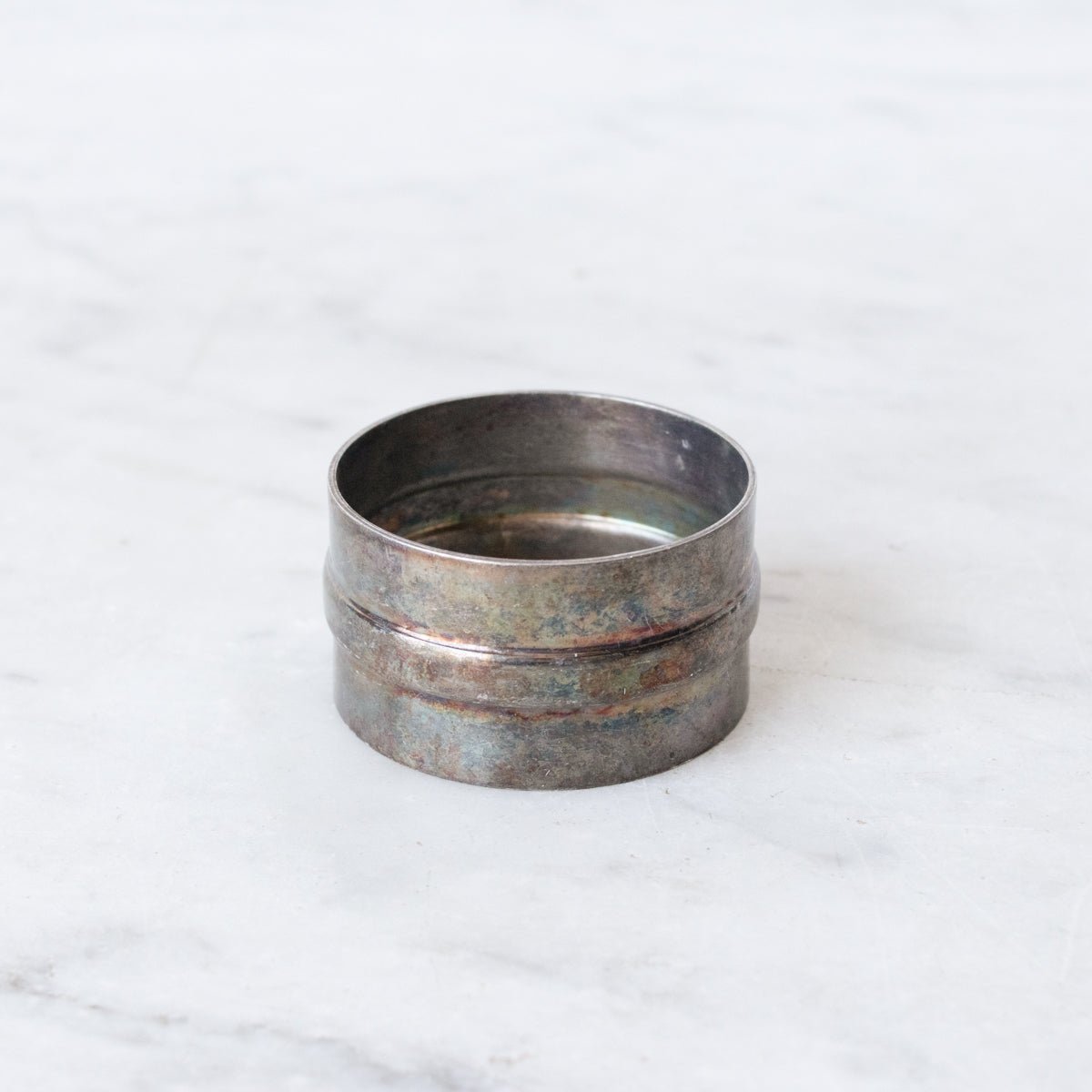 Paire de ronds de serviette en argent
