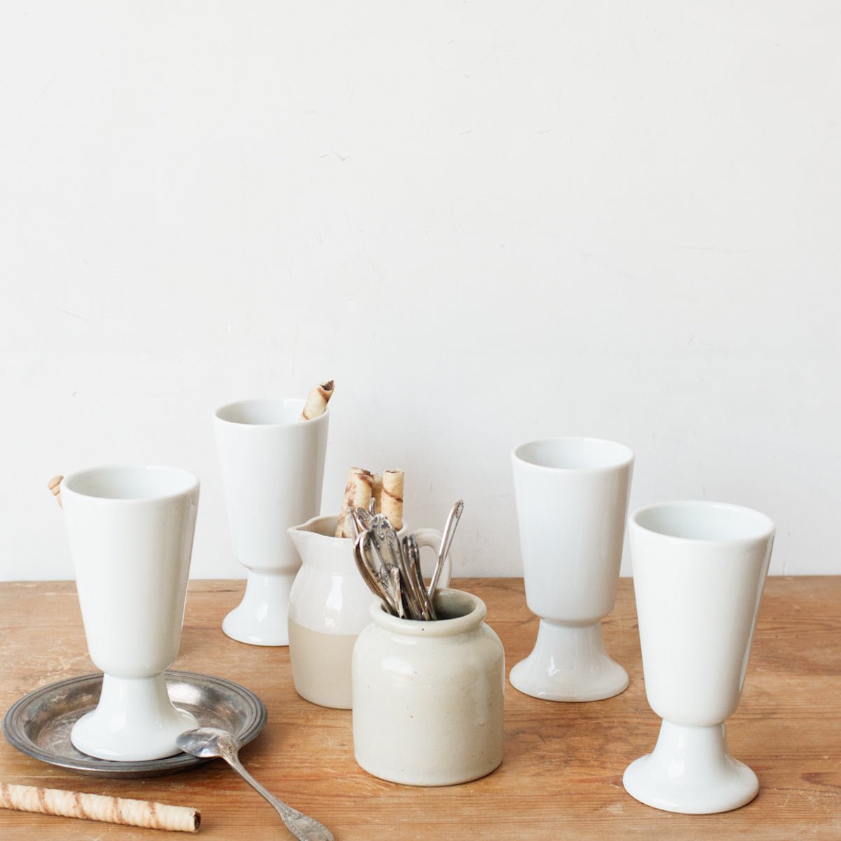Paire de verres à café vintage
