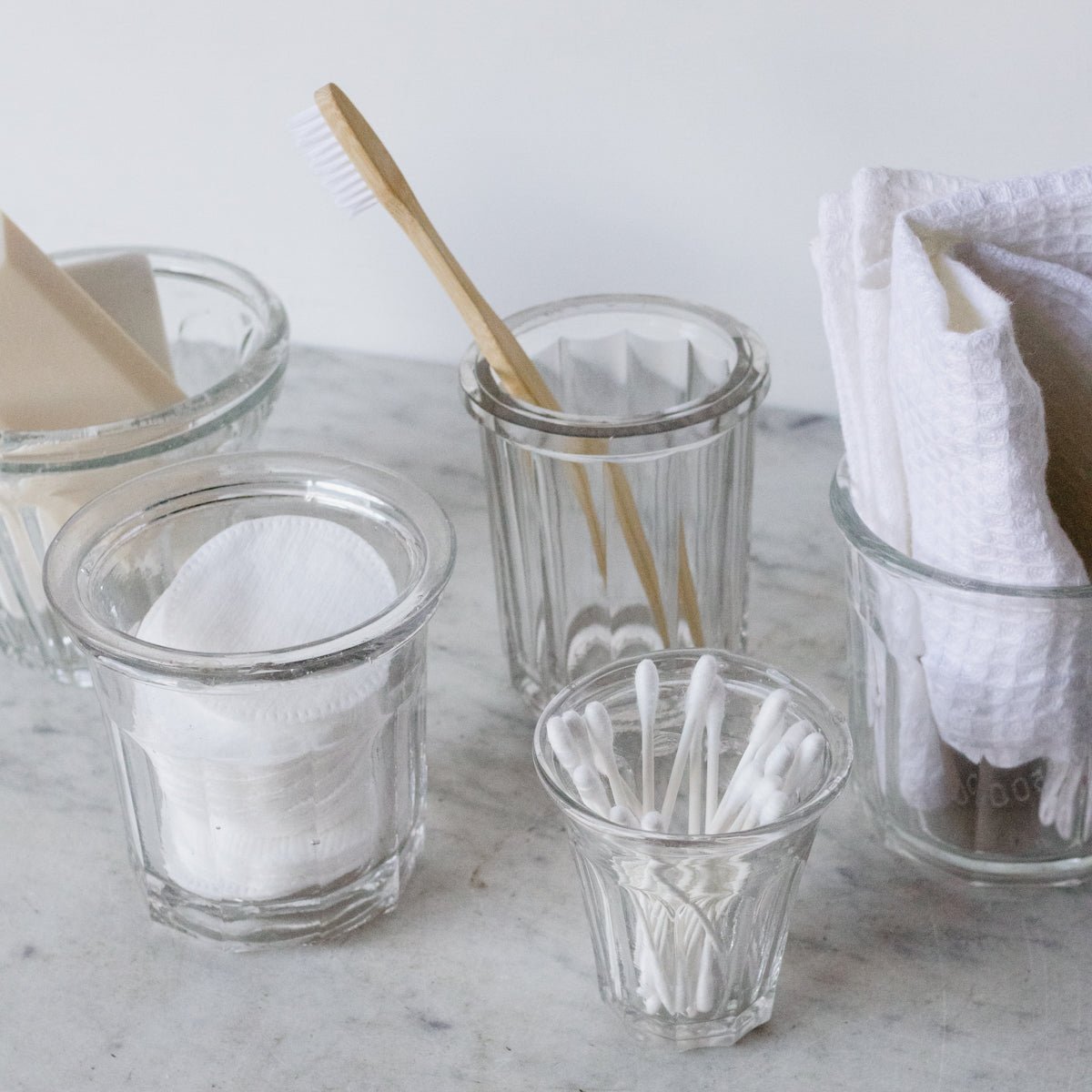 Paire de pots de confiture vintage