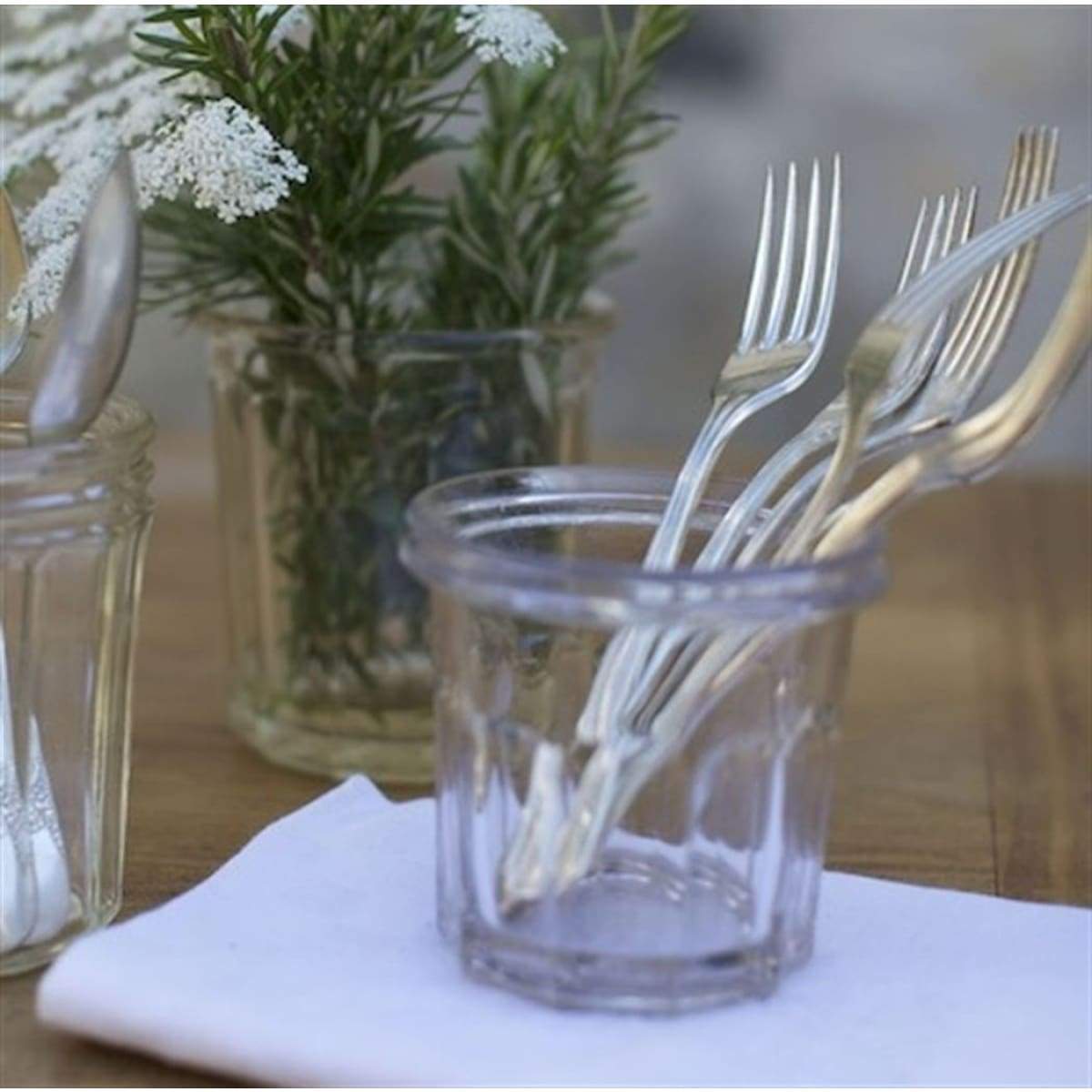 Paire de pots de confiture vintage