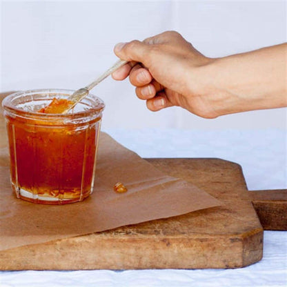 Paire de pots de confiture vintage