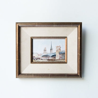 Aquarelle du Pont Neuf de Paris