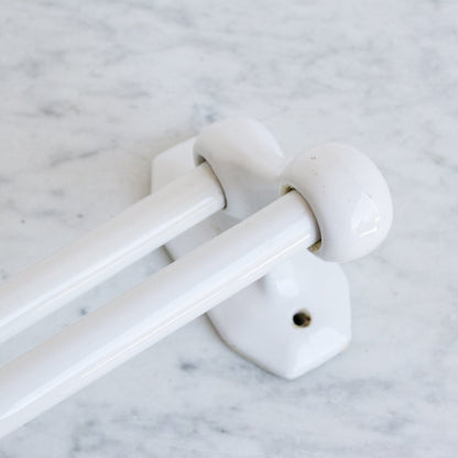 Porte-serviettes double en porcelaine