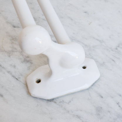 Porte-serviettes double en porcelaine