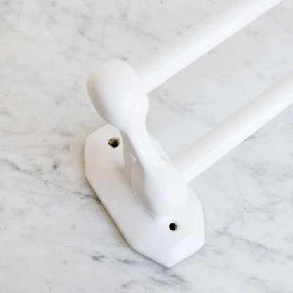 Porte-serviettes double en porcelaine