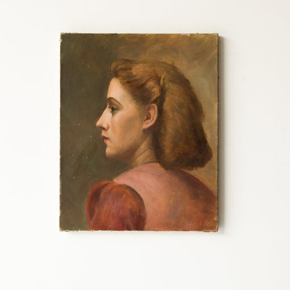 Portrait De Silvie Peinture À L'huile