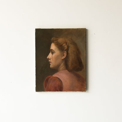 Portrait De Silvie Peinture À L'huile