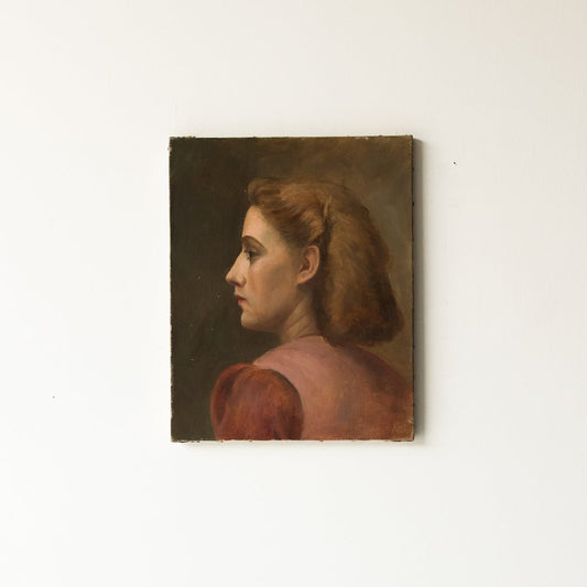 Portrait De Silvie Peinture À L'huile