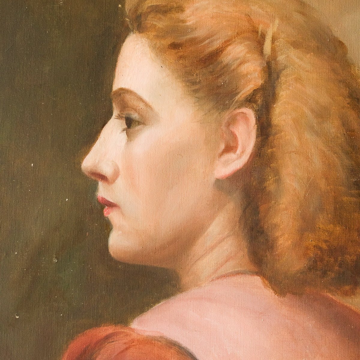 Portrait De Silvie Peinture À L'huile