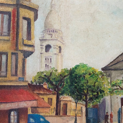 Peinture à l'huile du Sacré Cœur