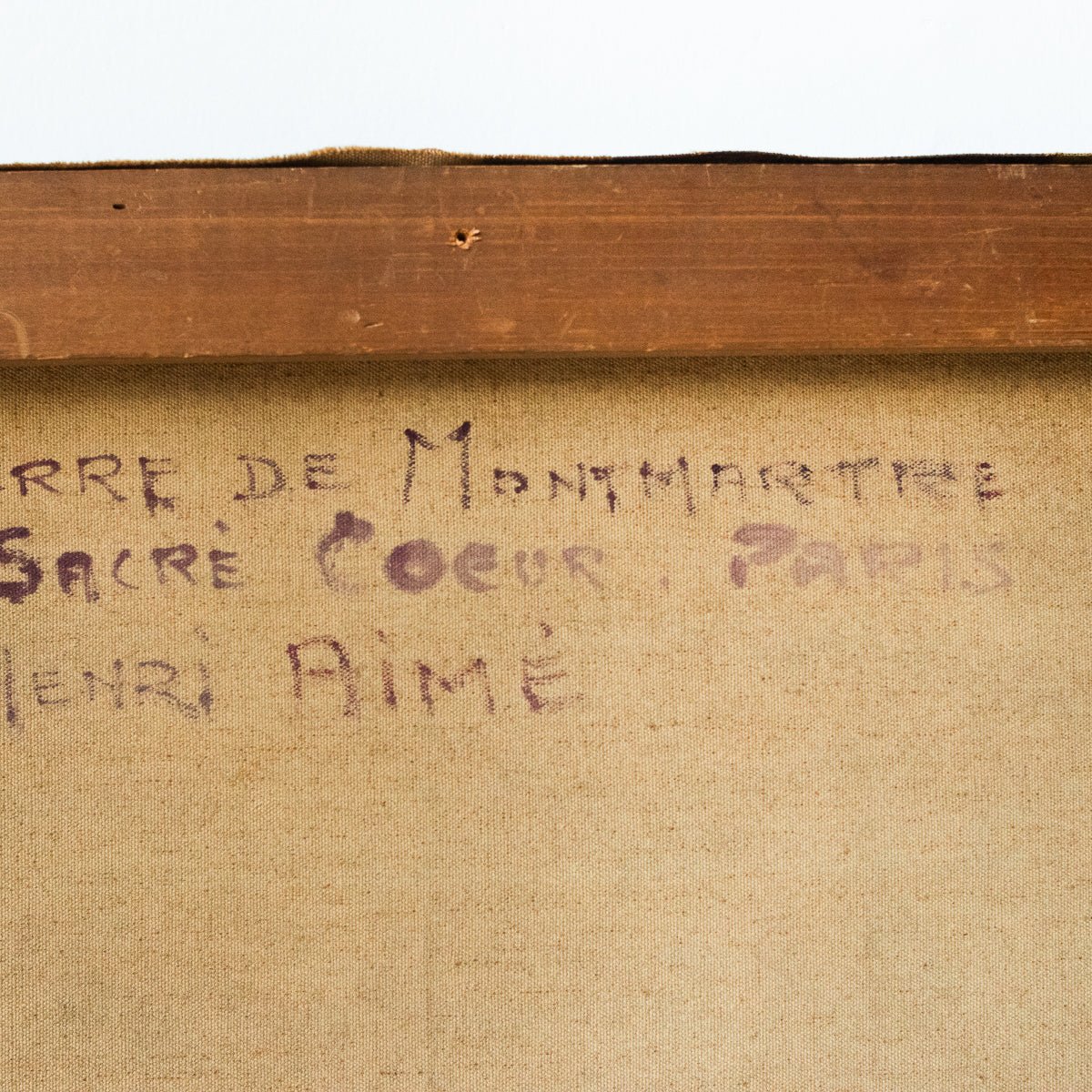 Peinture à l'huile du Sacré Cœur