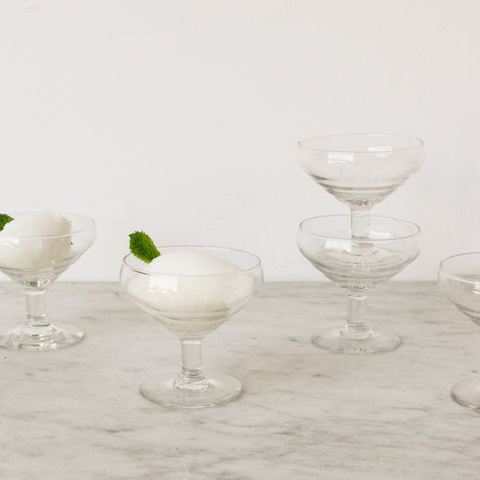 Ensemble de 5 coupes à dessert simples