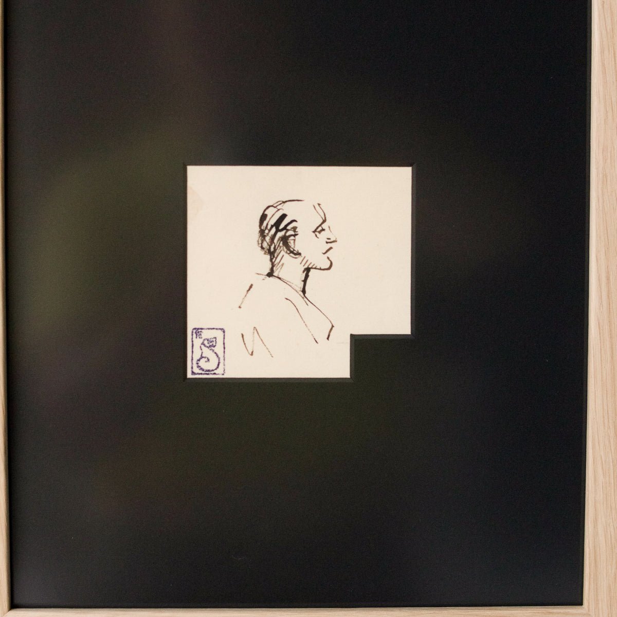 Croquis n° 1 : Homme de profil | Théophile Steinlen