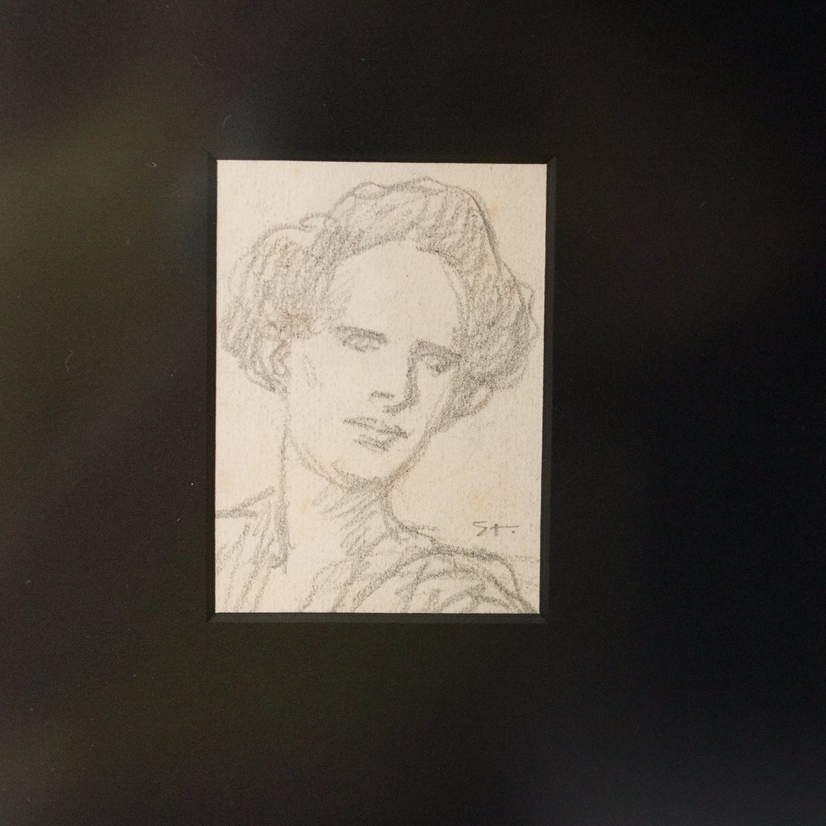 Croquis n° 3 : Portrait de femme au crayon | Théophile Steinlen