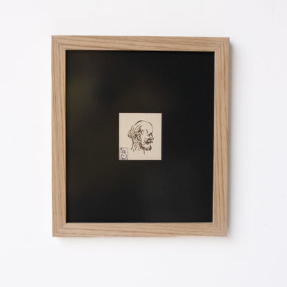 Croquis n° 6 : Portrait d'homme de profil | Théophile Steinlen