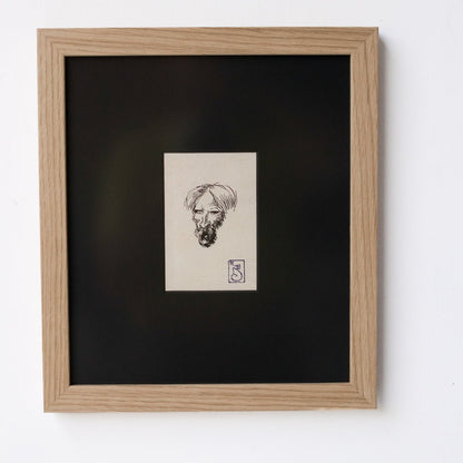 Croquis n° 8 : Portrait d'homme barbu | Théophile Steinlen