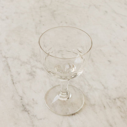 Trio de verres taillés à la main