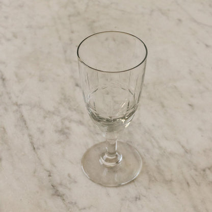 Trio de verres taillés à la main