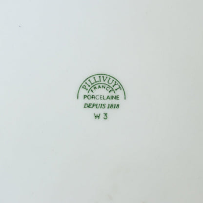Trio de plats ronds en porcelaine