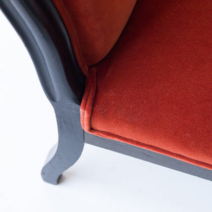 Chaise Napoléon III en velours