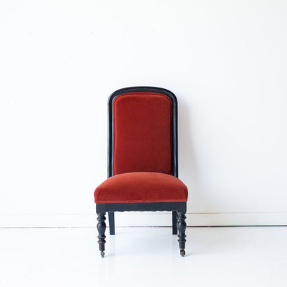 Chaise Napoléon III en velours
