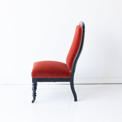 Chaise Napoléon III en velours