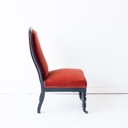 Chaise Napoléon III en velours