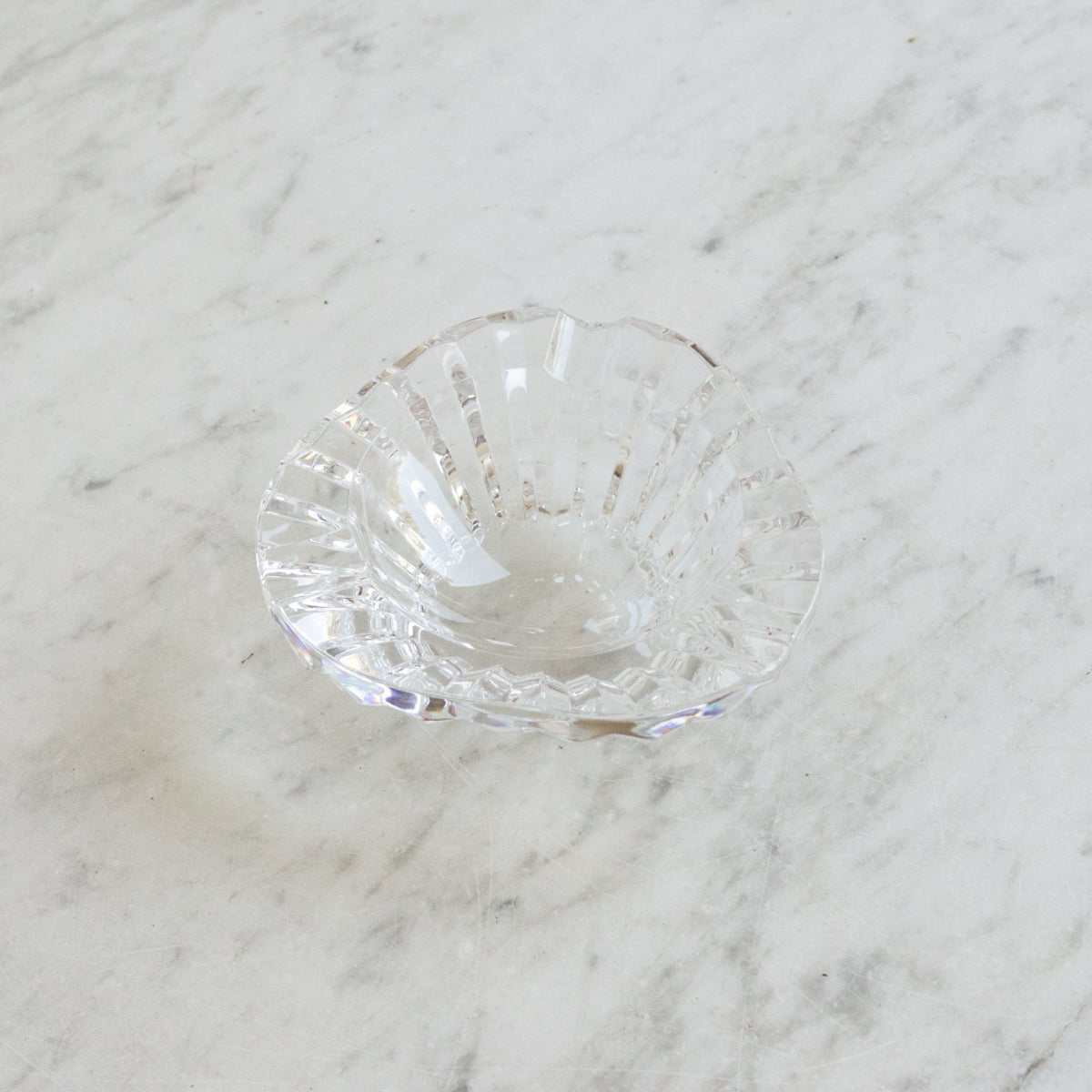 Cendrier vintage en cristal de Baccarat