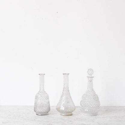Carafe en verre soufflé vintage