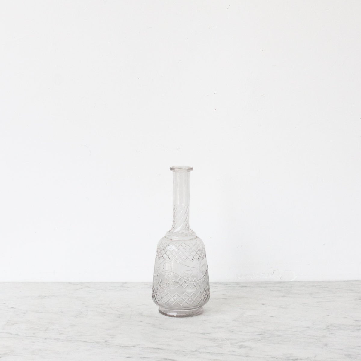 Carafe en verre soufflé vintage