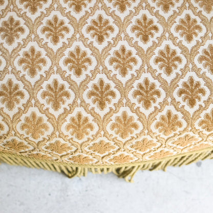 Chaise Crapaud Vintage en Chenille