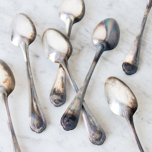 Ensemble de 12 cuillères à soupe Christofle vintage