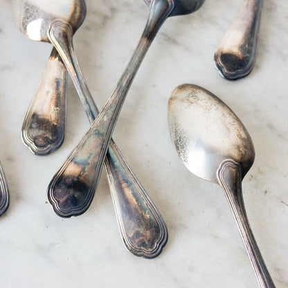 Ensemble de 12 cuillères à soupe Christofle vintage