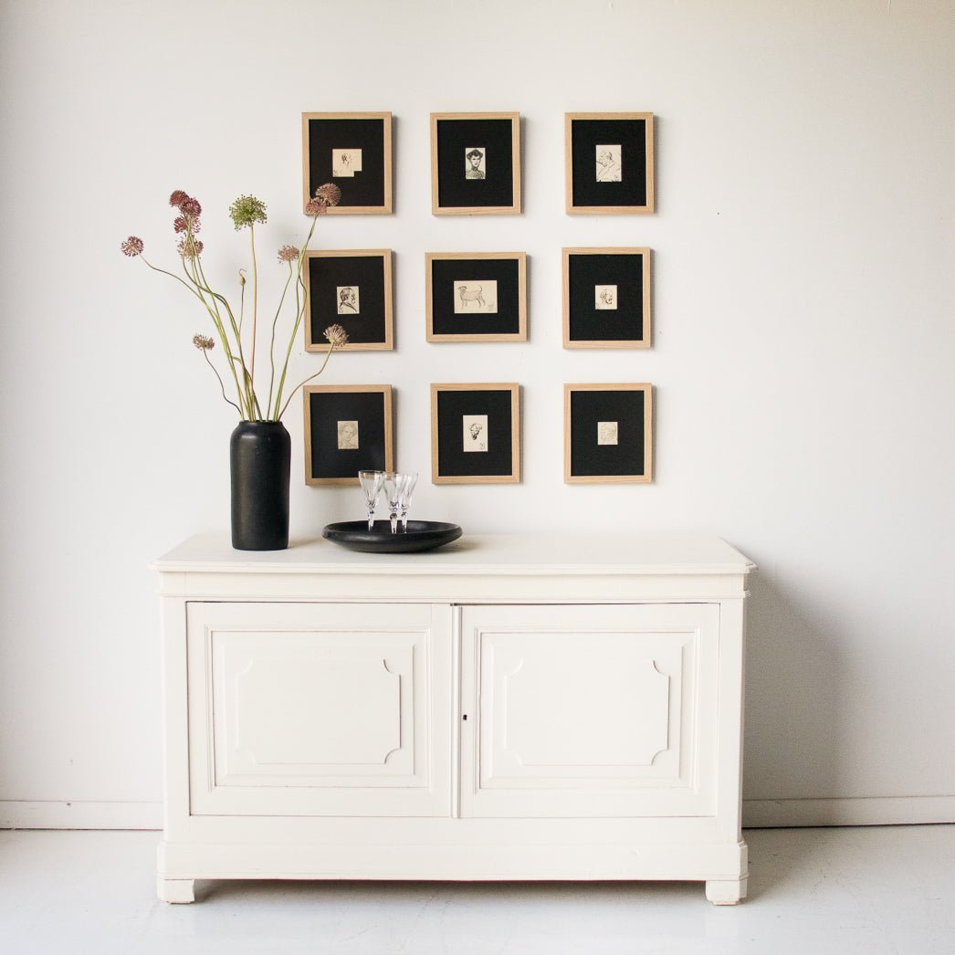 Console peinte vintage